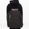 Veste de sport à capuche Cola Label Splicing « Black » 621069T31754088