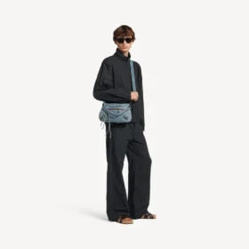 Veste de survêtement ajustée pour homme, bleu marine/vert foncé