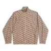 Veste de survêtement BB Monogram coupe classique « Beige-marron » 704495TML369378