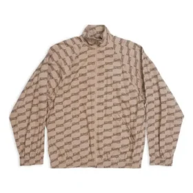 Veste de survêtement BB Monogram coupe classique « Beige-marron » 704495TML369378