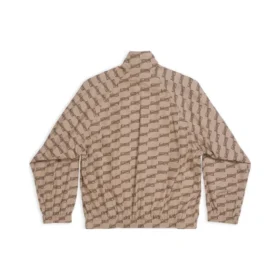 Veste de survêtement BB Monogram coupe classique « Beige-marron » 704495TML369378