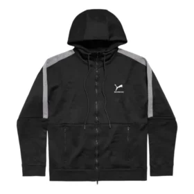 Veste de survêtement à capuche Balenciaga x Puma « Noir et gris foncé chiné » 846912TTVB41065