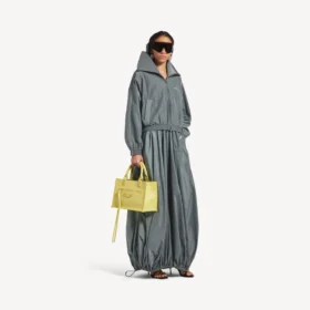 Veste de survêtement à col montant pour femme, couleur gris éléphant