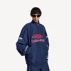 Veste de survêtement de football 3B pour homme, couleur bleu marine foncé Veste de survêtement de football 3B pour homme, couleur bleu marine foncé