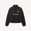 Veste de survêtement de football pour homme, noire Veste de survêtement de football pour homme, noire