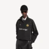 Veste de survêtement de football pour homme, noire Veste de survêtement de football pour homme, noire