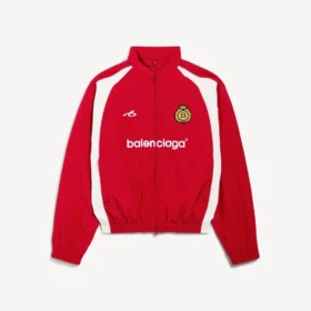 Veste de survêtement de football pour homme, rouge vif