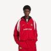 Veste de survêtement de football pour homme, rouge vif Veste de survêtement de football pour homme, rouge vif