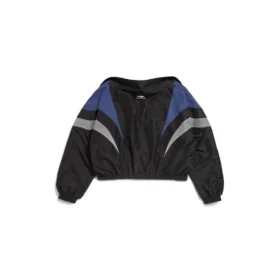 Veste de survêtement à épaules dénudées 3B Sports Icon « Black Blue » 790756TMO101000