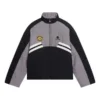 Veste de survêtement rembourrée à col cheminée « Grey Black » 675462-TKO48-1000