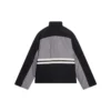 Veste de survêtement rembourrée à col cheminée « Grey Black » 675462-TKO48-1000