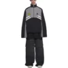 Veste de survêtement rembourrée à col cheminée « Grey Black » 675462-TKO48-1000