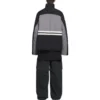 Veste de survêtement rembourrée à col cheminée « Grey Black » 675462-TKO48-1000