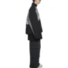 Veste de survêtement rembourrée à col cheminée « Grey Black » 675462-TKO48-1000