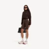 Veste de survêtement techwear pour femme, couleur moka