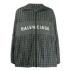 Veste de track en nylon à carreaux « Black » 571439TEM181070