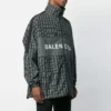 Veste de track en nylon à carreaux « Black » 571439TEM181070