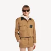 Veste de travail courte pour femme, couleur beige Veste de travail courte pour femme, couleur beige