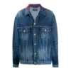 Veste en Denim avec logo sur le col « Bleu » 571324TCW032340