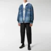 Veste en Denim avec logo sur le col « Bleu » 571324TCW032340