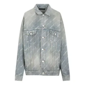 Veste en denim coupe large « Light Japanese Indigo » 719319TNW553221