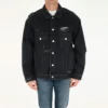 Veste en Denim déchiré « Barcode » « Noir » 664329TBP471055