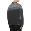 Veste en denim délavé, coupe large « Black » 662772TKVG51000