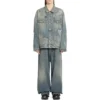 Veste en Denim Graffiti « Bleu clair » 721708TOW664036