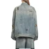 Veste en Denim Graffiti « Bleu clair » 721708TOW664036