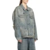 Veste en Denim Graffiti « Bleu clair » 721708TOW664036
