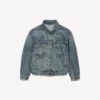 Veste en denim « Kick » pour femme, bleu vintage délavé Veste en denim « Kick » pour femme, bleu vintage délavé