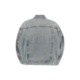 Veste en Denim à manches torsadées « Blue Skies » 706654TDW144824