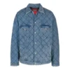 Veste en Denim matelassée oversize « Bleu » 646923TDW154762