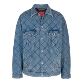 Veste en Denim matelassée oversize « Bleu » 646923TDW154762