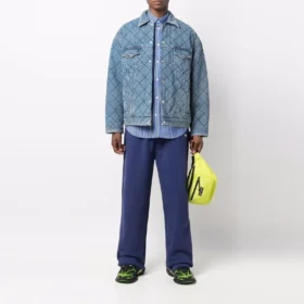 Veste en Denim matelassée oversize « Bleu » 646923TDW154762