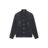 Veste en Denim oversize City Paris « Washed Black White » 690198TBP479034
