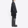 Veste en Denim oversize City Paris « Washed Black White » 690198TBP479034