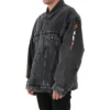 Veste en Denim oversize Metallica « Washed Black Orange » 694504TBP471055