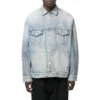 Veste en Denim vintage 3B Sports, coupe large « Light Blue » 704299TJW798469