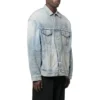 Veste en Denim vintage 3B Sports, coupe large « Light Blue » 704299TJW798469