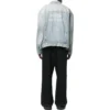 Veste en Denim vintage 3B Sports, coupe large « Light Blue » 704299TJW798469