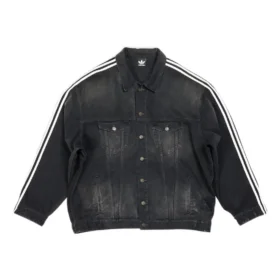 Veste en jean oversize Balenciaga x adidas « Black » 724775TNW541129