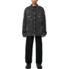 Veste en jean rembourrée Mirror « Gris foncé » 735744TBP471270