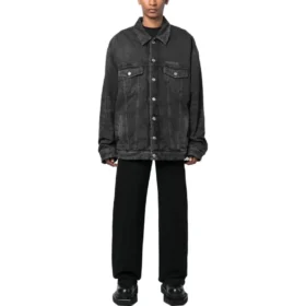 Veste en jean rembourrée Mirror « Gris foncé » 735744TBP471270