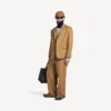 Veste homme à simple boutonnage, coupe classique, couleur camel Veste homme à simple boutonnage, coupe classique, couleur camel