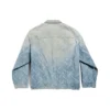 Veste oversize Bal Diagonal Allover « Denim japonais bleu clair à anneaux » 773616TPW534868