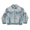 Veste oversize Cagole « Bleu » 764521TDW144016
