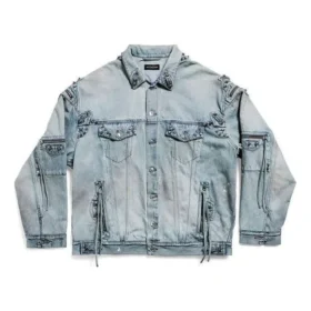 Veste oversize Cagole « Bleu » 764521TDW144016