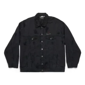 Veste oversize « Je t&rsquo;aime » « Noir » 751357TNW111700