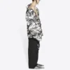 Veste à épaules dénudées Balenciaga FW21 pour homme, grise, 663004TKLD41240